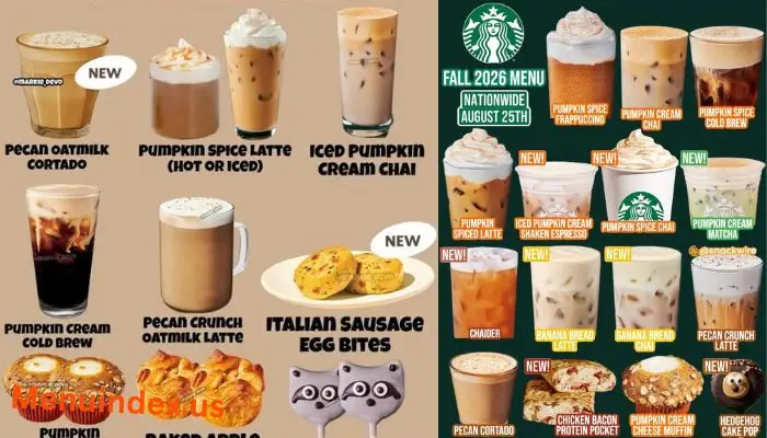 Starbucks Fall Menu